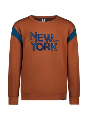 B.Nosy Sweater in cappucino bruin Y309-6341 LAATSTE STUK MAAT 134/140