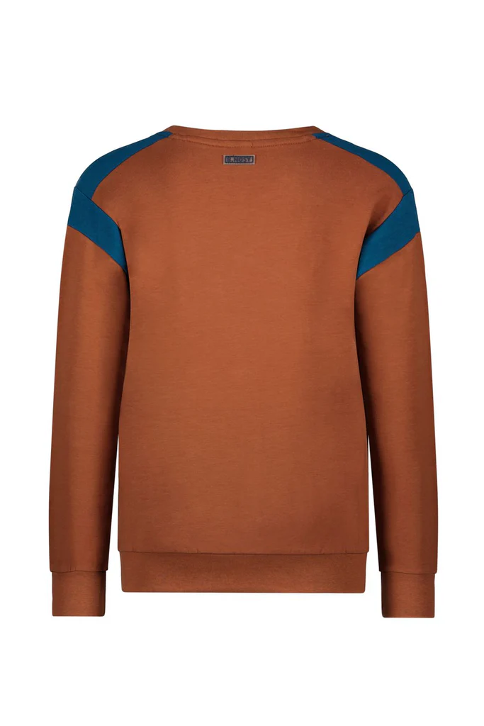 B.Nosy Sweater in cappucino bruin Y309-6341 LAATSTE STUK MAAT 134/140 - Afbeelding 2