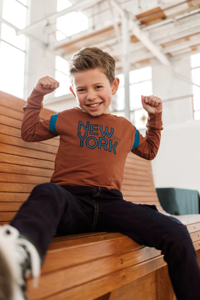 B.Nosy Sweater in cappucino bruin Y309-6341 LAATSTE STUK MAAT 134/140 - Afbeelding 3