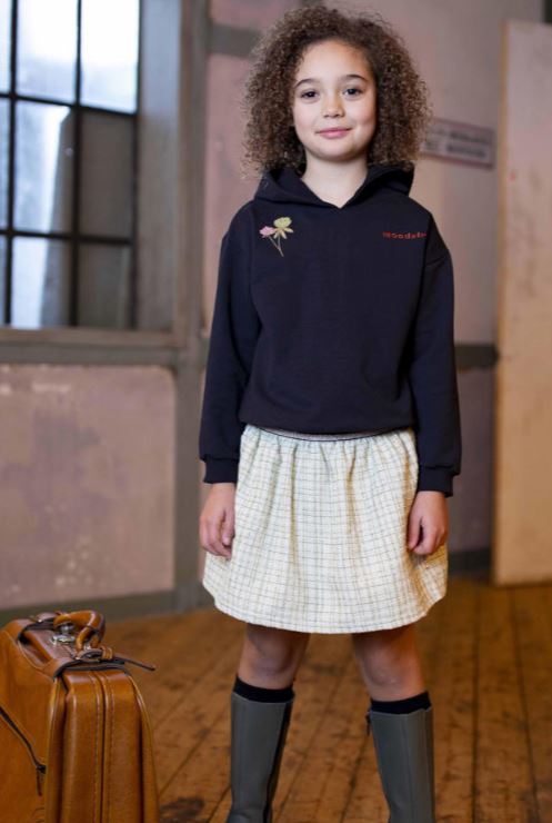 Moodstreet hoodie met printopdruk zwart M308-5347