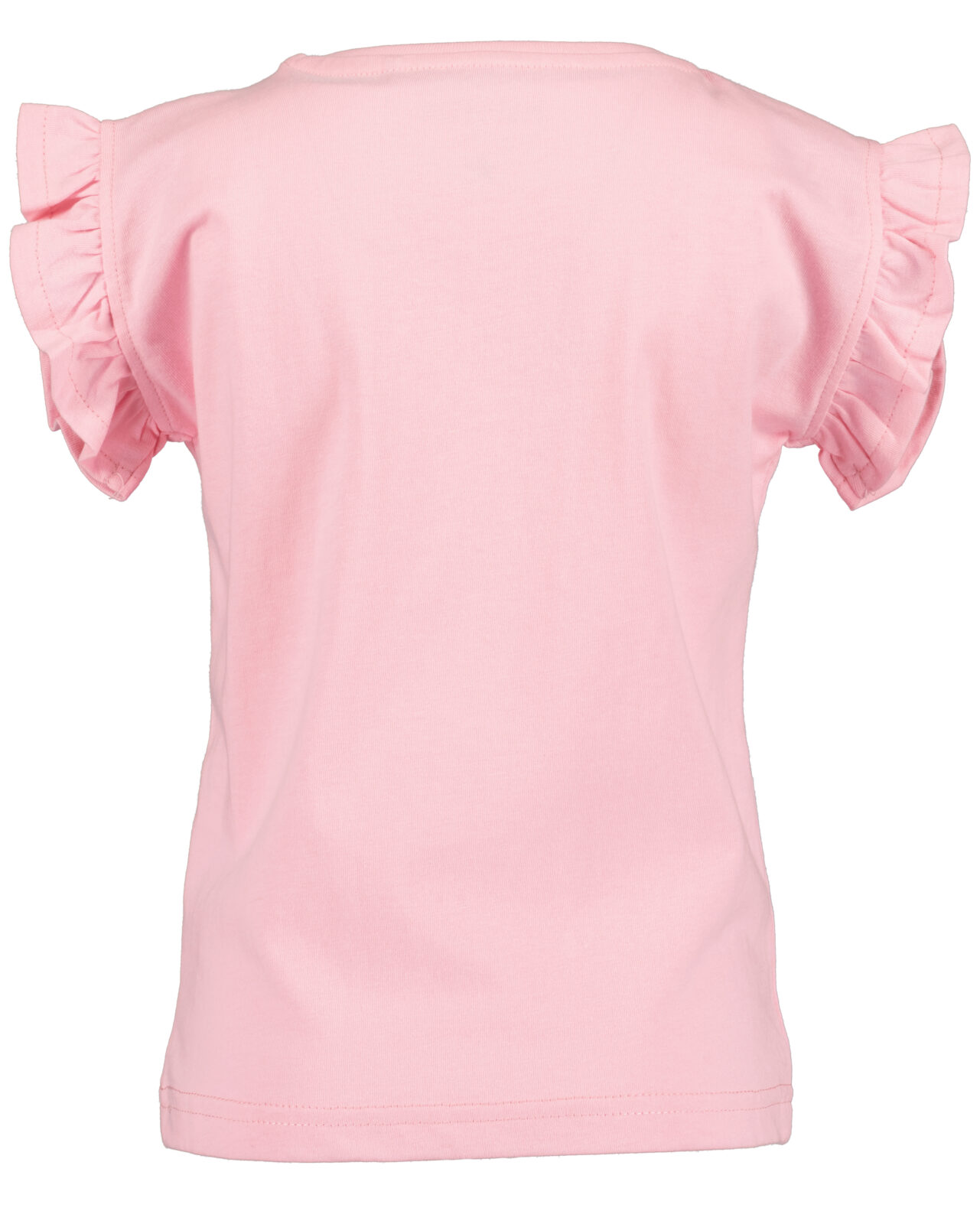 Blue Seven T-shirt roze bloemen en speelse ruches aan de mouwen! - Afbeelding 3