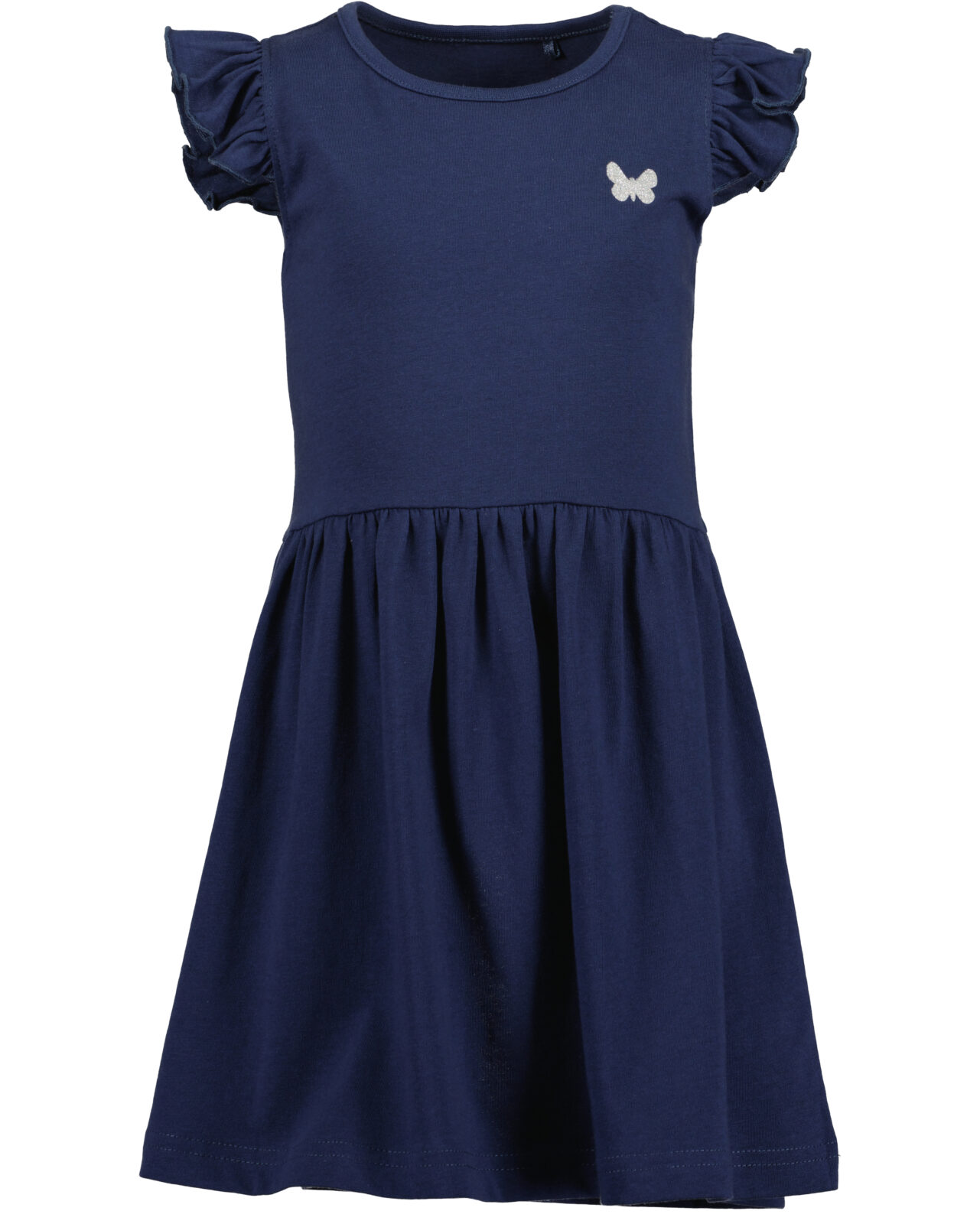 Blue Seven jurk in navy met glitter hartje!