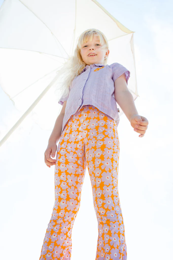Moodstreet flared broek lavender flared flowers - Afbeelding 3
