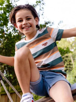 Quapi t-shirt gestreept in kleurencombi LAATSTE STUK MAAT 158/164