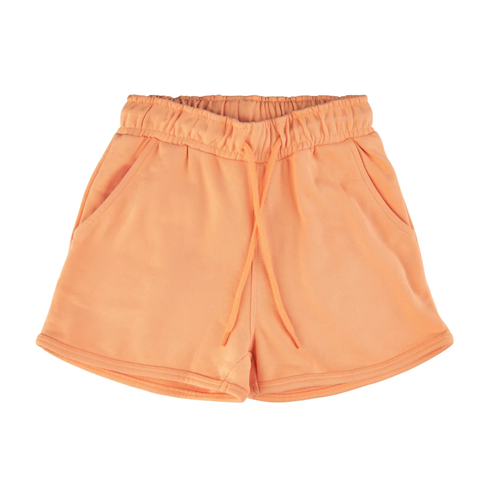 The New short in sweaterstof abrikoos