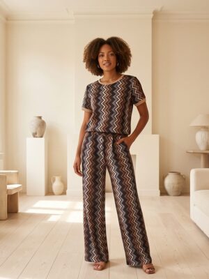 Set Glitter Stripes zwart