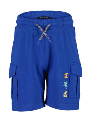 Blue Seven short cobalt blauw traktor