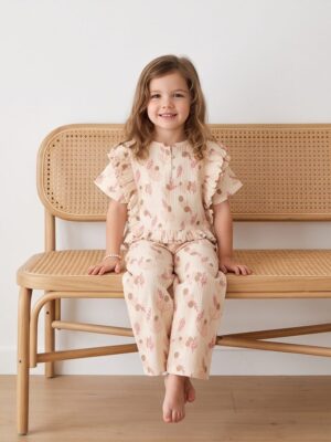 Levv shirt créme met bloemen Shai