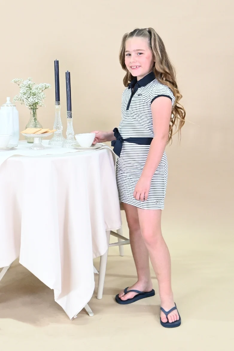 LoFff jurk Kirsten navy stripe - Afbeelding 2