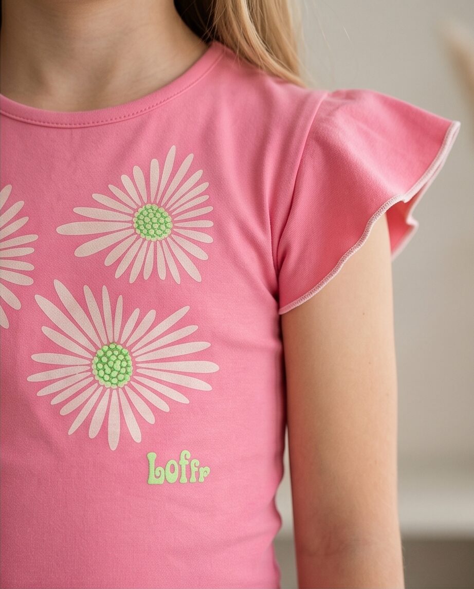 LoFff t-shirt met vlindermouw Kourtney - Afbeelding 2