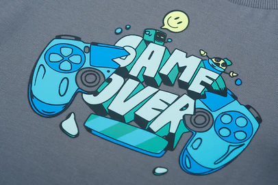 Someone t-shirt game over Grafit-SB-02-D - Afbeelding 3