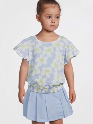 Quapi blouse Feona AOP Blue Flower