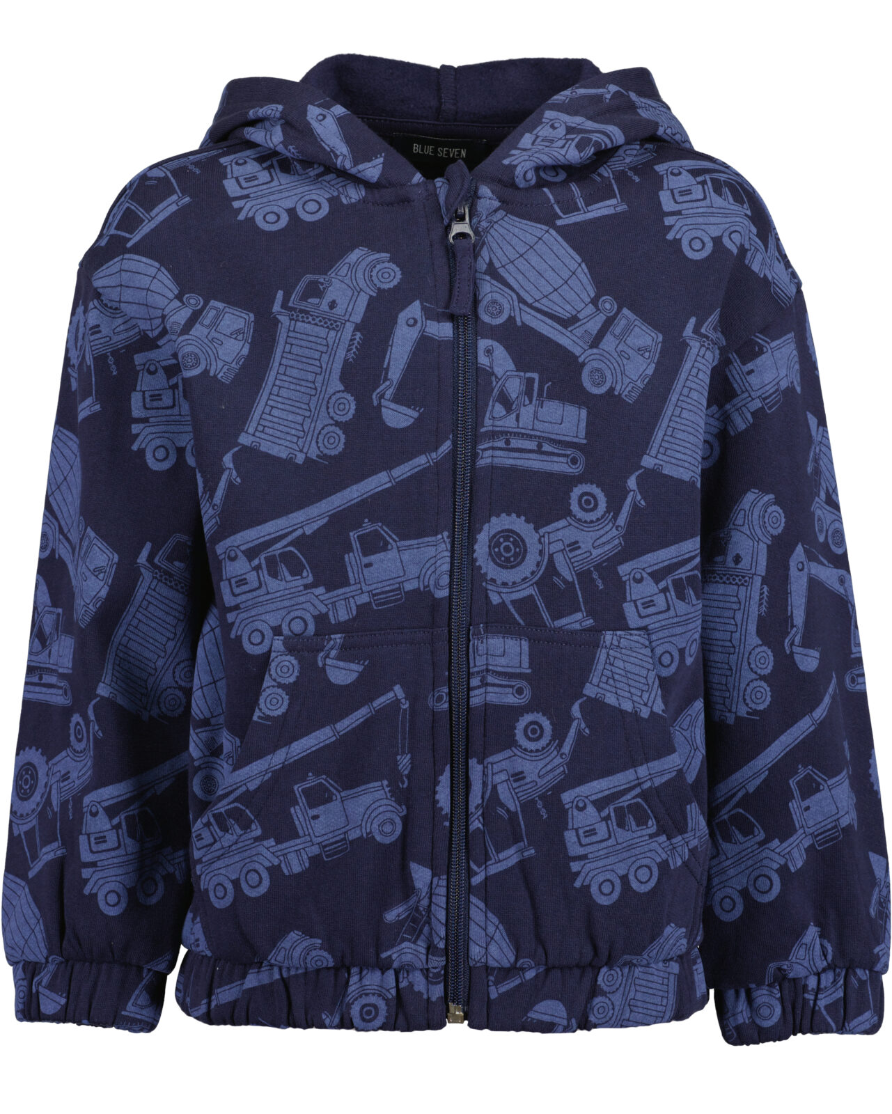 Blue Seven sweater met rits en kap 864796-804 - Afbeelding 2