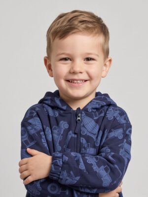 Blue Seven sweater met rits en kap 864796-804