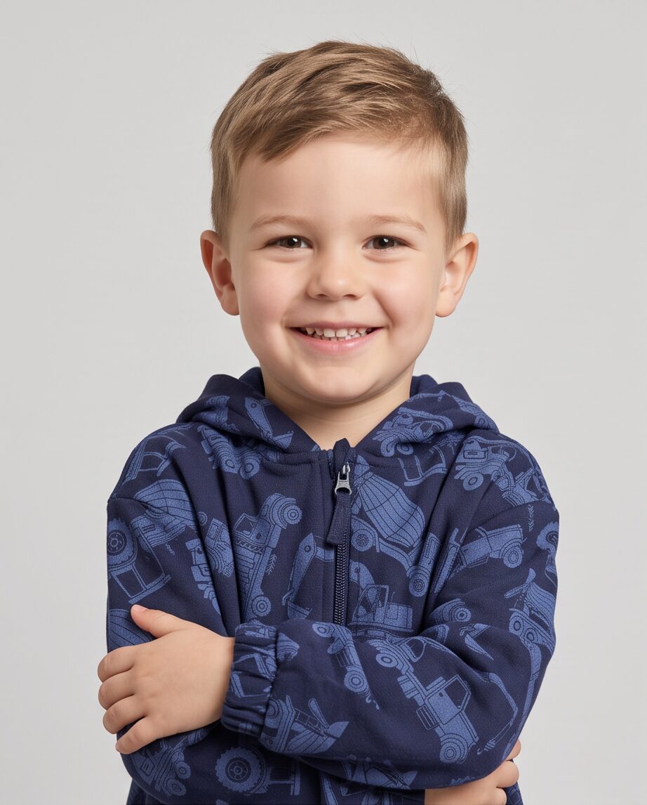 Blue Seven sweater met rits en kap 864796-804