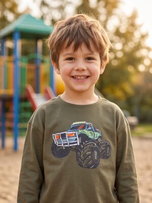 Blue Seven sweater donkergroen 850819-7880