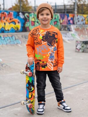 Blue Seven sweater Oranje 850819-2330
