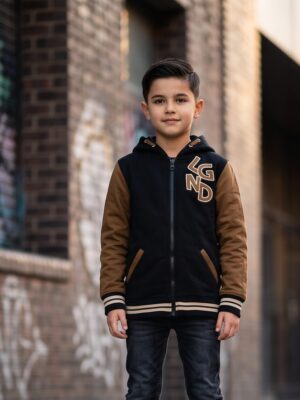 Nais Cardigan Hooded Haie Black LAATSTE STUK MAAT 86/92