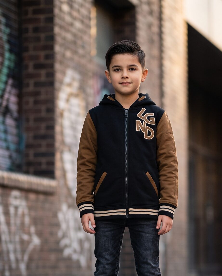 Nais Cardigan Hooded Haie Black LAATSTE STUK MAAT 86/92