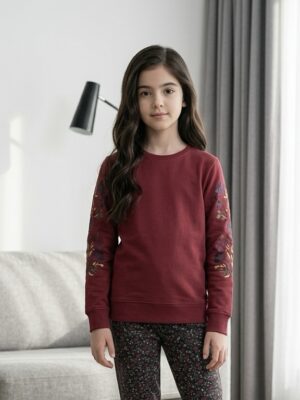 Lovestation22 sweater Gaia tibetan red (B24-704)