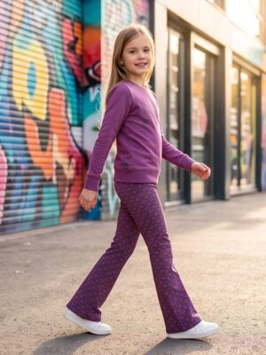 Love Station Flared Pant Genie Grape Kiss B24-739