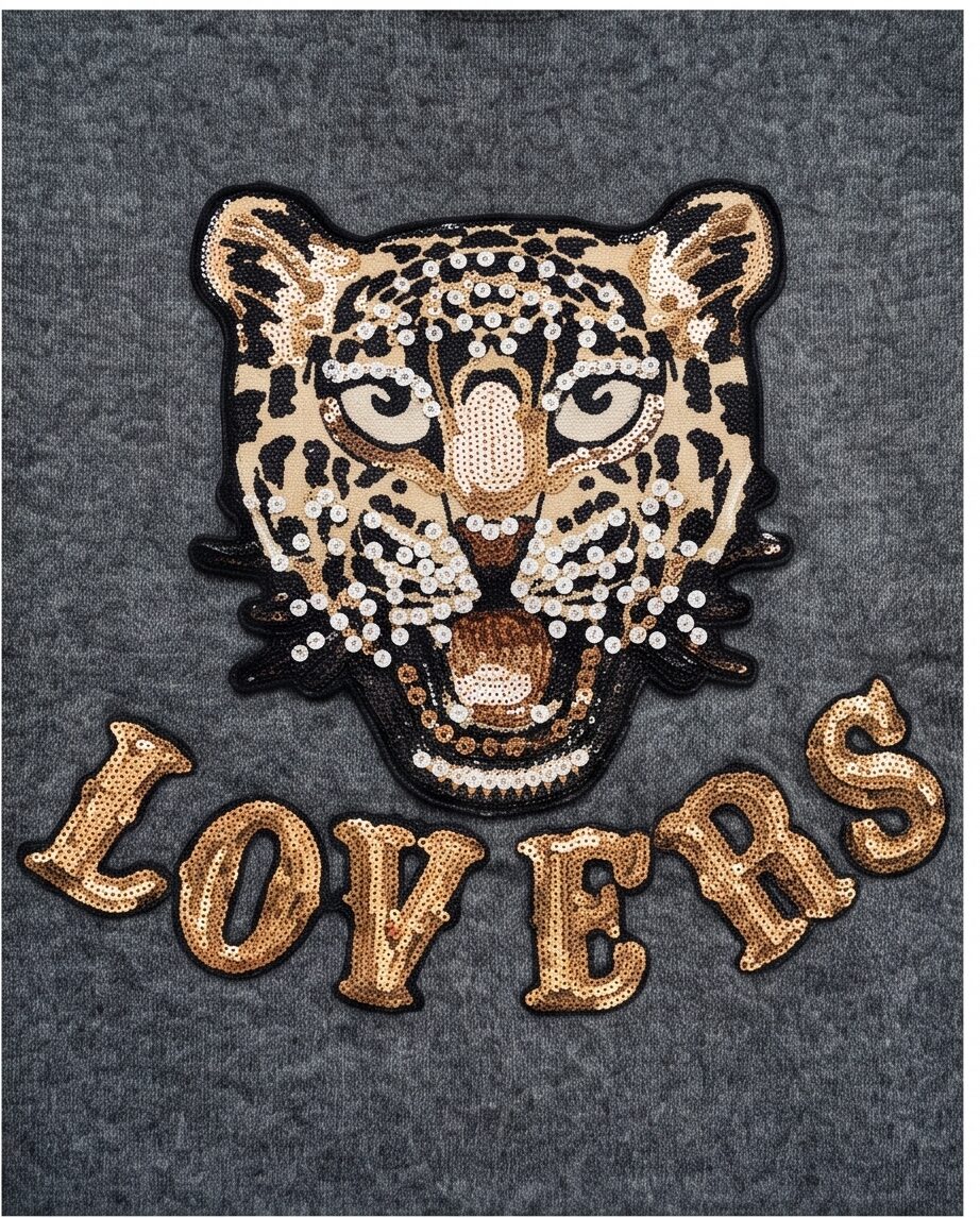 Lovers Trui tijger grijs - Afbeelding 3