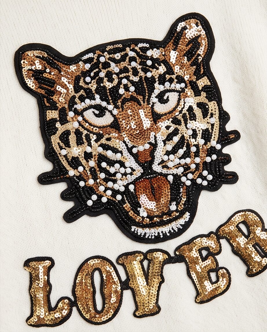 Trui pearl Lovers tijger ecru - Afbeelding 4