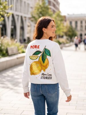 Sweater Citroen wit (zie achterkant)