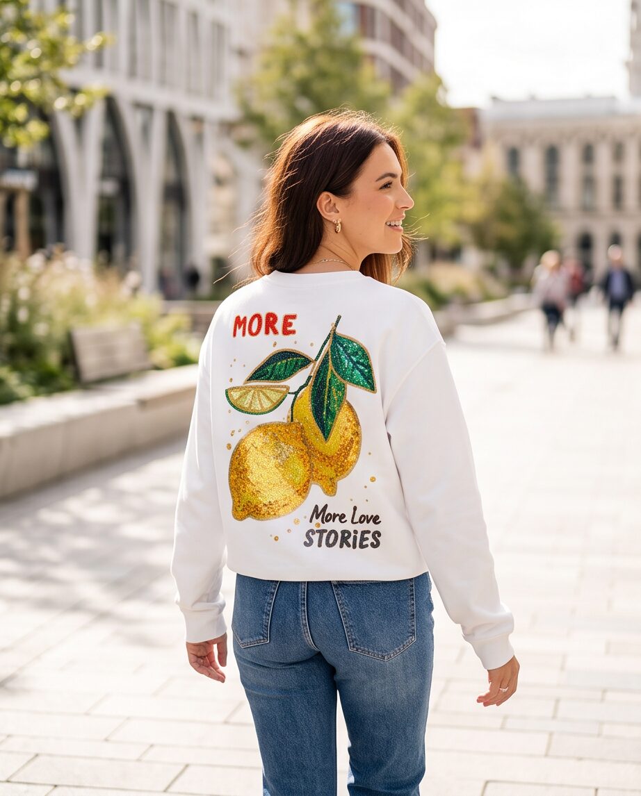 Sweater Citroen wit (zie achterkant)