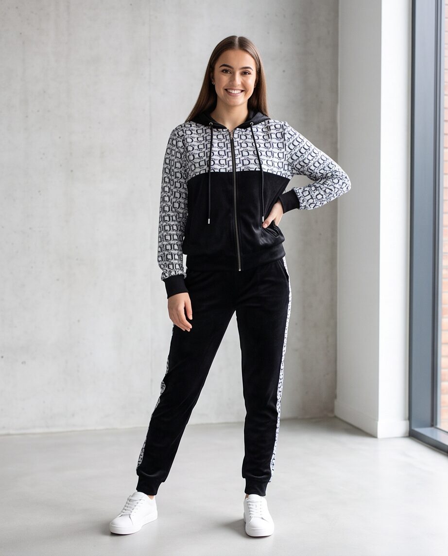 Set Dames Disco Wit/zwart