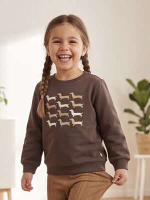 100% Katoen Blue Seven sweater Bruin 764733-8800