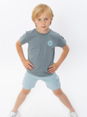 No Way Monday jongens jogging shorts blauw cargo N58167-1
