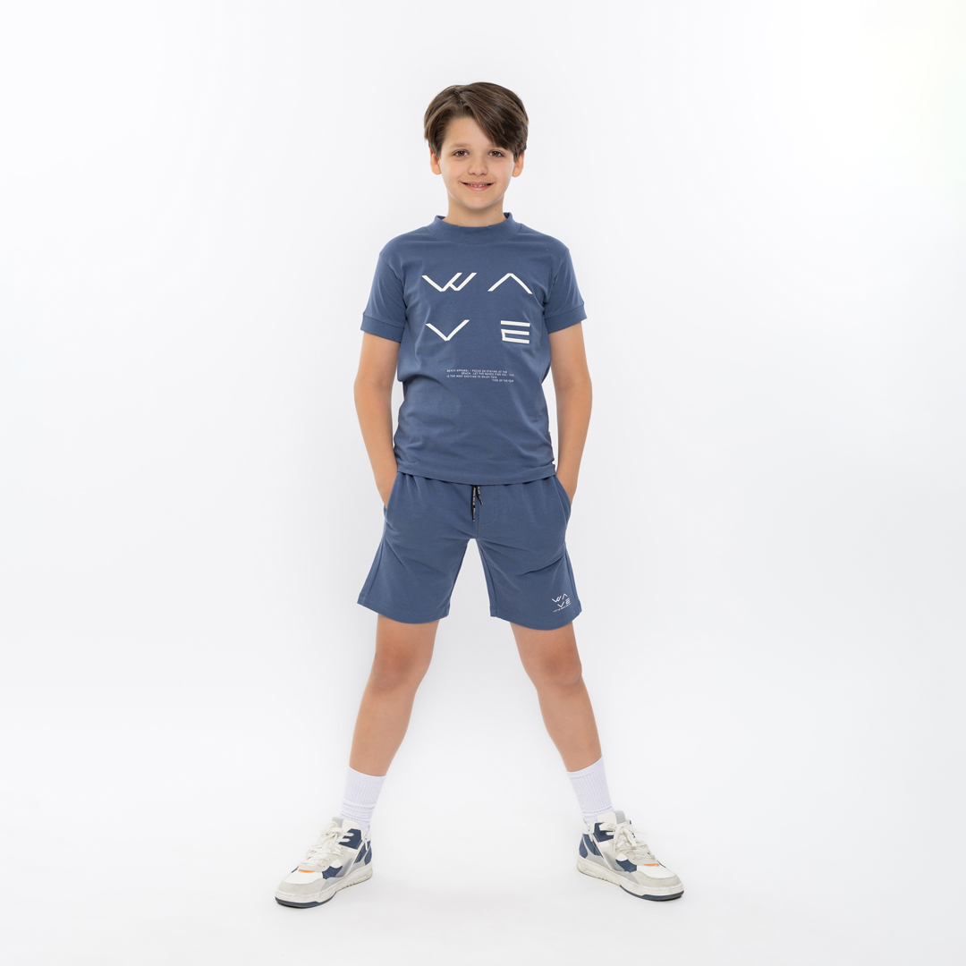 No Way Monday jongens jogging shorts indigo wave N58242-1