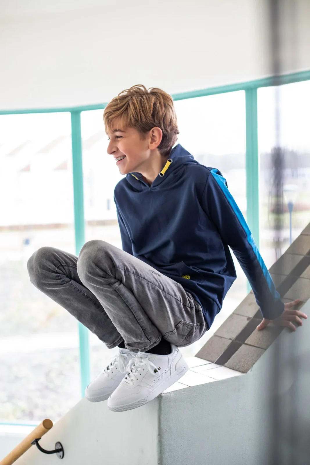 Unreal hoodie Jeremy Blue B24-521 - Afbeelding 3