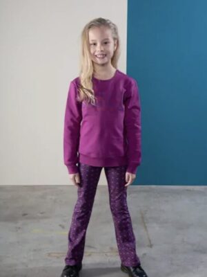 Love Station Flared Pant Genie Grape Kiss B24-739