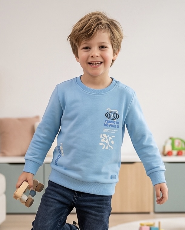 Quapi sweater light aqua QS251Marlon