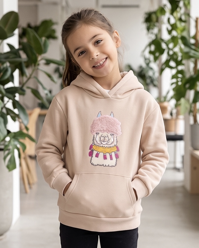 Someone sweater met wollen kap beige Issa-SG-16-C