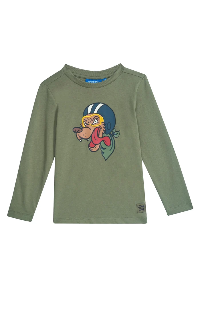 Someone longsleeve khaki Georges-SB-03-C