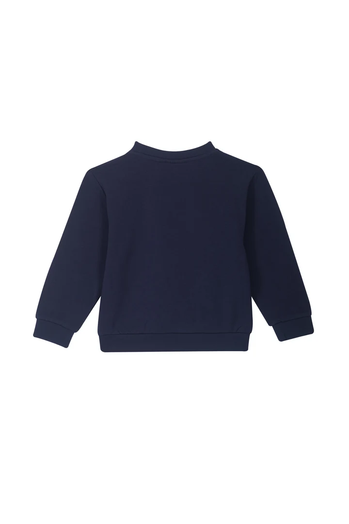 Someone sweater met glitterende hartjes navy Giselle-SG-16-D LAATSTE STUK MAAT 92 - Afbeelding 2