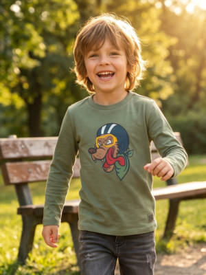 Someone longsleeve khaki Georges-SB-03-C
