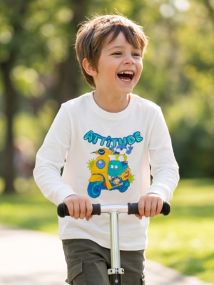 Someone longsleeve ecru Nikko-SB-03-D