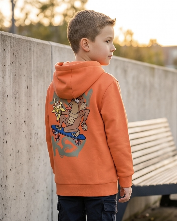 Someone hoodie met leuke print aap achterzijde Georges-SB-16-A