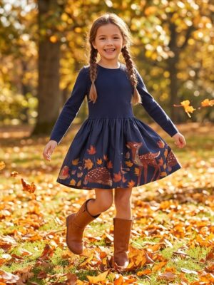 Someone jurk met hertjes navy Dorian-SG-52-E