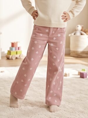 Mini Rebels broek met hart print pink Lovely-SG-37-U