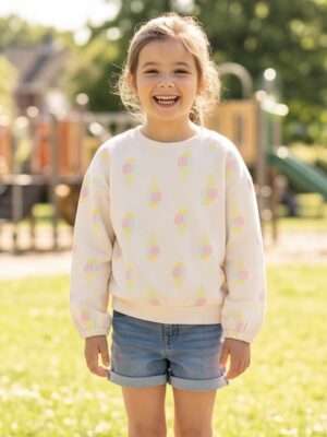 Mini Rebels sweater met ijsjesprint Isabel-SG-16-C