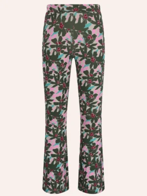 TYGO & vito Flared Broek Pebbles Olijfgroen